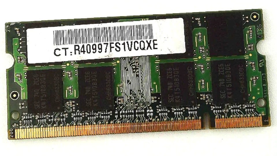 Samsung 🔧 1GB DDR2-667 PC2-5300S SO-DIMM Laptop RAM 🟥 ☆ - Image 2 of 2