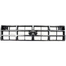 Grille For 89-92 Ford Ranger 89-90 Bronco Ii Chrome Shell W Silver Insert
