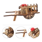 Old Farmhouse Wheel Craft Front Door Decoration Mini Wheelbarrow