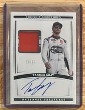 Tanner Gray 2024 National Treasure Firesuit Signatures 24/99 💥On Card Auto💥