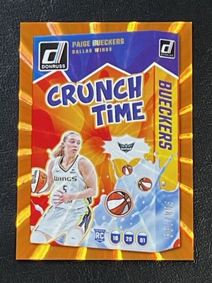 Paige Bueckers Rookie - 2025 Panini Donruss WNBA - Crunch Time Orange Laser /399
