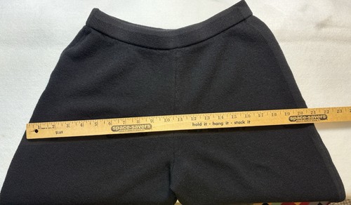 Pantalone St John CAVIAR Santana maglia elastico vita gamba dritta nero elasticizzato taglia 6 - Foto 6 di 8