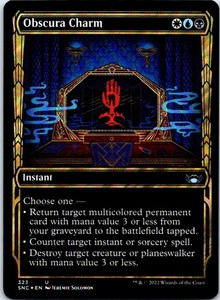 Obscura Charm (Showcase) 323 Foil Streets of New Capenna Magic MTG