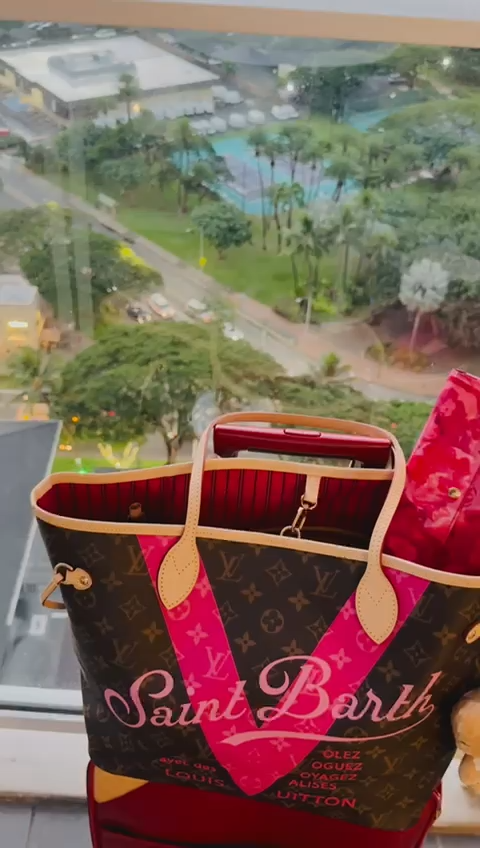 Louis Vuitton St Barth Neverfull MM Bag POCHETTE Resort