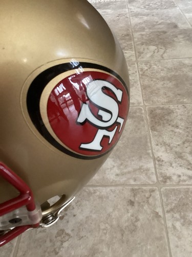 San Francisco 49ers Authentic Full Size Large Riddell Helm VSR-4 1996-2008 - Bild 4 von 15