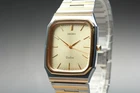 [Near MINT] Vintage Seiko Dolce 7741-5130 Quartz Gold Tank Men Watch From JAPAN