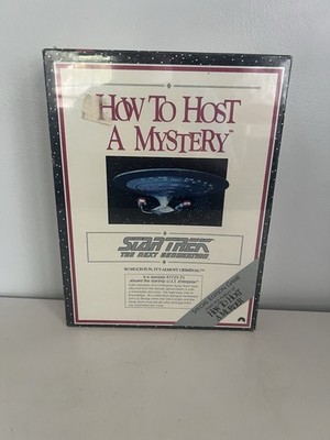 VTG How to Host a Mystery Star Trek The Next Generation Game 1992 NEW & Sealed