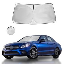 Mercedes C-Class W205 Sunshade 2015-2023 Front Window UV Blocker Sun Visor