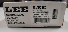 90295 LEE BULLET MOLD 6-CAVITY TL358-158-SWC .358″ 158 GRAIN - EXCELLENT IN BOX