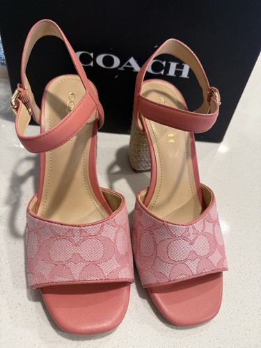 Coach Maddy Signature Sandal. Color Pink. Size 9B C8930 NIB - Picture 7 of 8
