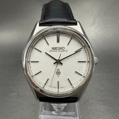 Seiko Grand Quartz Watch Men 38mm Silver Dial Silver Tone Round 4840-8041 NewBat