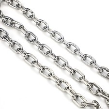 Short / Long Link Chain 304 Stainless Steel 1.2mm 1.5mm 2mm 3mm 4mm 5mm 6mm-16mm
