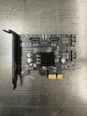 88SE9215 PCIE to SATA Card PCI-E Adapter Expansion Card 4 Ports SATA for SSD HDD