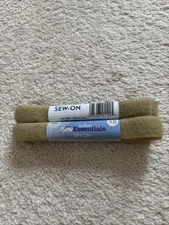 Sew-On Tape Hook & Loop Fastener- 3/4" x 1 Yard Beige Color Lot of 2