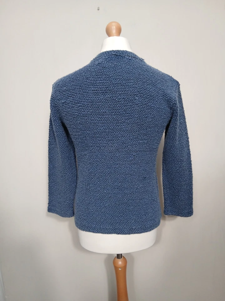 Boys Weird Fish Macaroni Jumper Size Medium M Blue Sweatshirt BNWT Crew Neck - Image 4 of 4