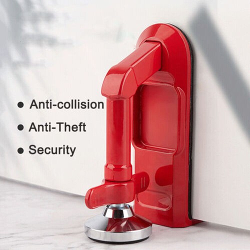 Alarm Door Stopper w/ Portable Door Lock Door Stop Alarm Door Stoppers Security - Picture 5 of 14