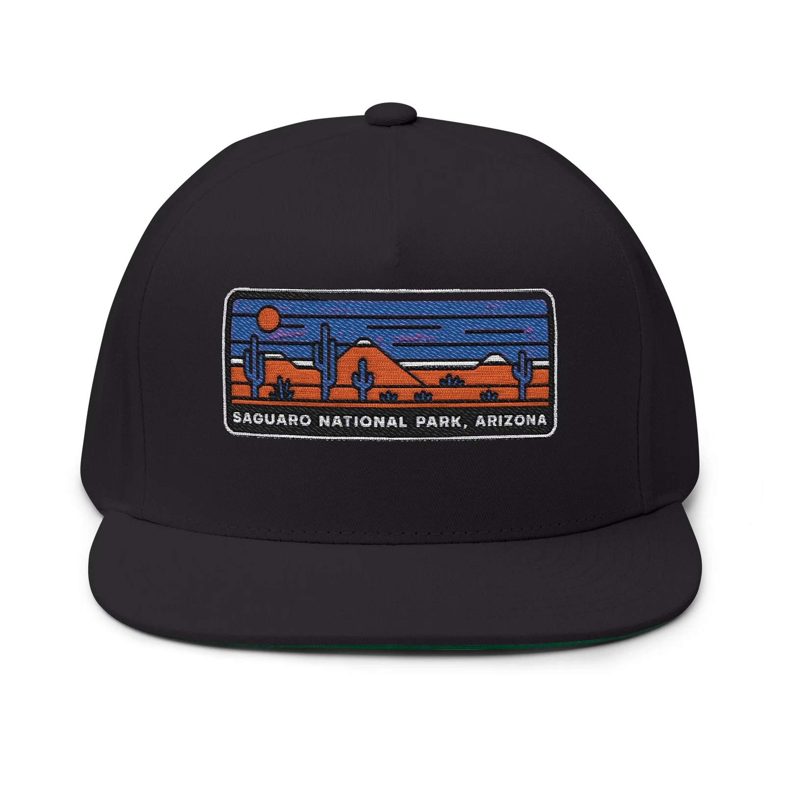 Saguaro National Park Arizona Flat Bill Hat Outdoor Apparel Fashion