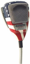 Astatic 636L-Flag 4 Pin Mic Stars And Stripes