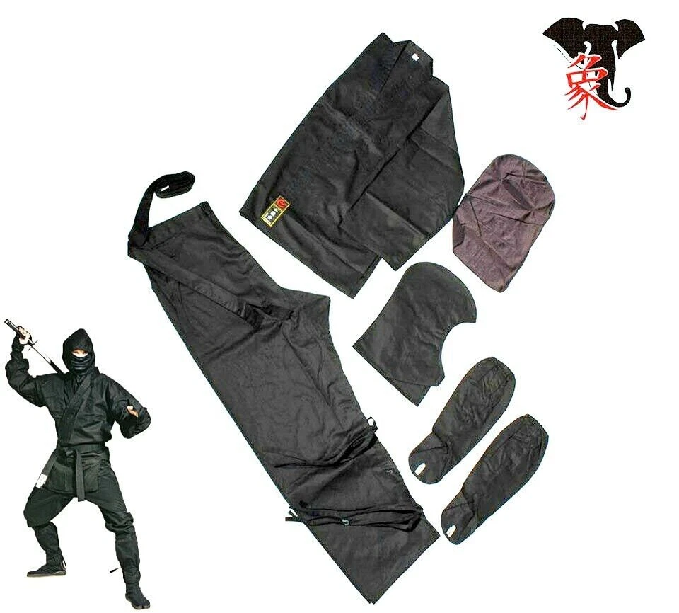 WACOKU Uniforme COMPLETA NINJA Divisa Kimono GI 12oz SUIT NINJUTSU BUJINKAN BUDO TABI