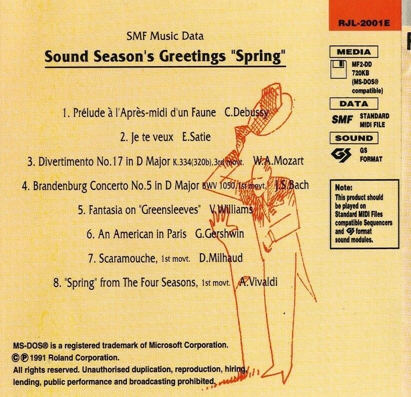 Sound Season's Greetings 'Spring' - Pro Roland MIDI File Disk or USB Stick - Image 2 of 4
