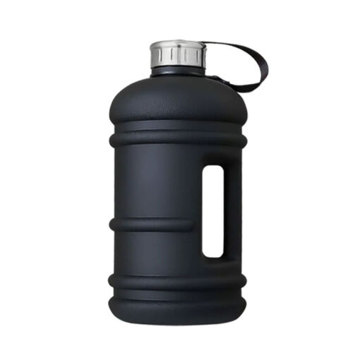 2.2L Gym Water Bottle BPA Free Large Sport Training Camping Drink Kettle Black
