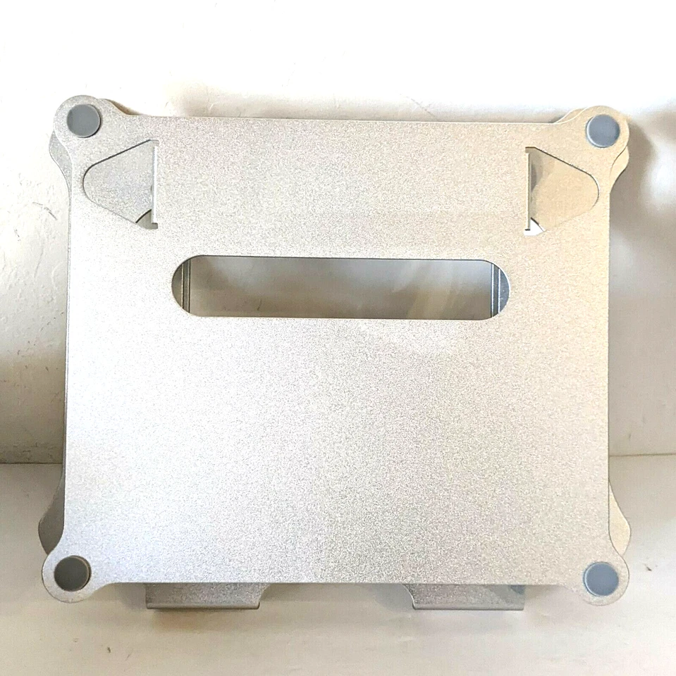 Soporte para portátil aluminio multiángulo ajustable elevador ventilación térmica ergonómico Foto 2 de 3