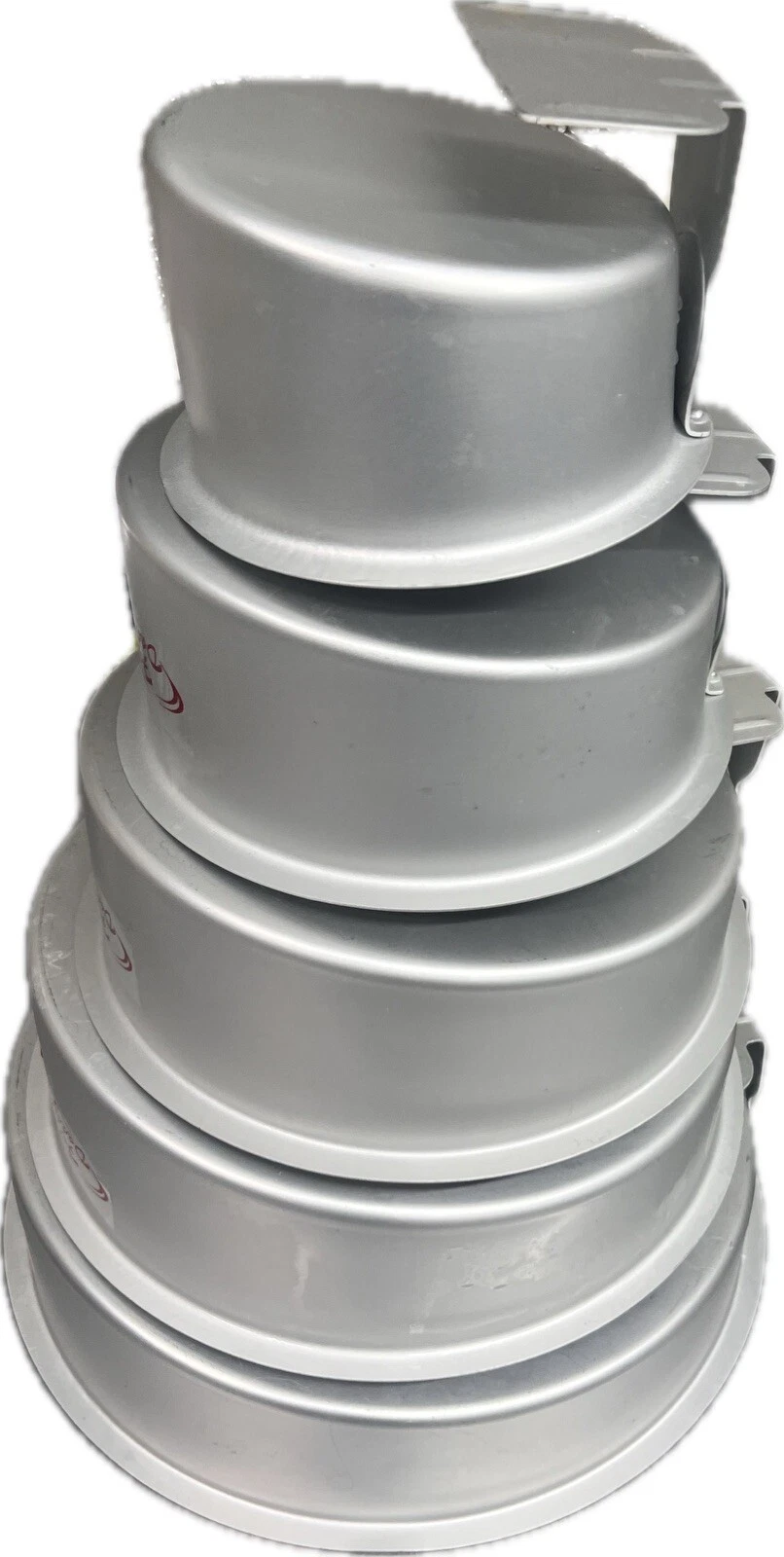 Fat Daddios Topsy Turvy Cake Pan Set of Five- 6, 8, 10,12,14 inch