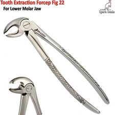 Tooth Extraction Forceps Fig22 For Lower Molars Jaws Surgical Dental Instruments