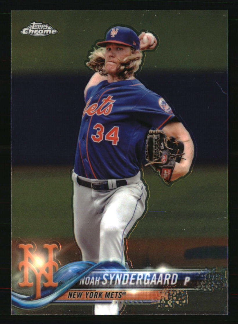 Noah Syndergaard 2018 Topps Chrome #99 Baseball Card MLB Mets