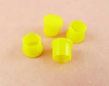 100x Plastic Covers Dustproof Yellow Dust Cap for SMA RP-SMA Female RF Connector