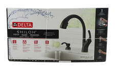 NEW Delta 19790Z-BLSD-DST Shiloh Single-Handle Kitchen Faucet - Black NEW SEALED