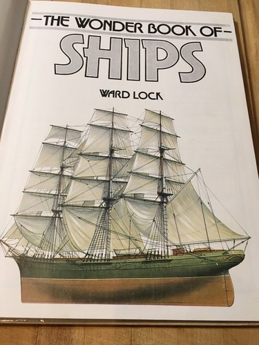 Vtg 1980 The Wonder Book Of Ships Illustrated 45 Pages Color Middle Age To Hydro - Picture 4 of 12
