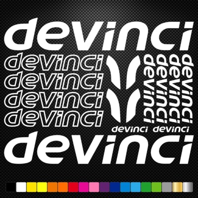 DEVINCI - 14 Vinyl Decals Stickers Sheet Bike Frame Cycle Cycling Bicycle