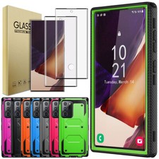 For Samsung Galaxy Note 20/20 Ultra 5G Hybrid Phone Case Cover Screen Protector