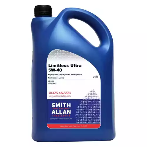 Fully Synthetic 5W-40 Motorcycle Engine Oil Ultra 4T 4-Stroke API SN 5 Litre 5L
