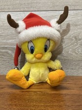 Tweety Bird Santa's Wittle Helper Hallmark Looney Tunes Plush Toy 10" CHRISTMAS