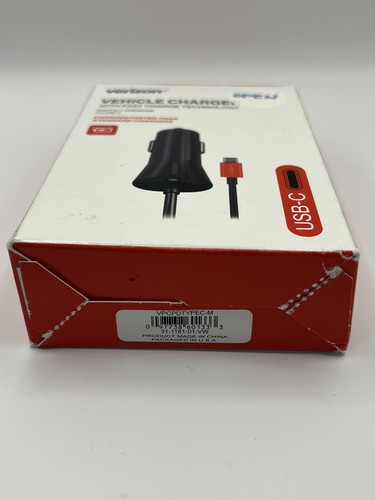 Verizon USB-C Vehicle Charger with Fast Charge Technology VPCPDTYPEC-M - Picture 2 of 5
