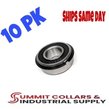 (10) 1641 2RSNR SNAP RING SEALED BALL BEARING 1 ID X 2 OD X 9/16 WIDE 