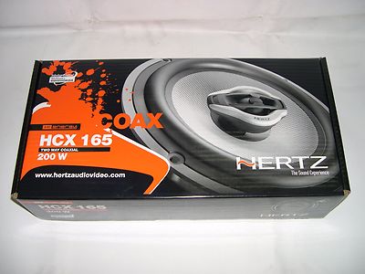 HERTZ HCX-165  6.4'' 2-WAY COAXIAL CAR & HARLEY DAVIDSON SPEAKERS 200W (PAIR) NEW