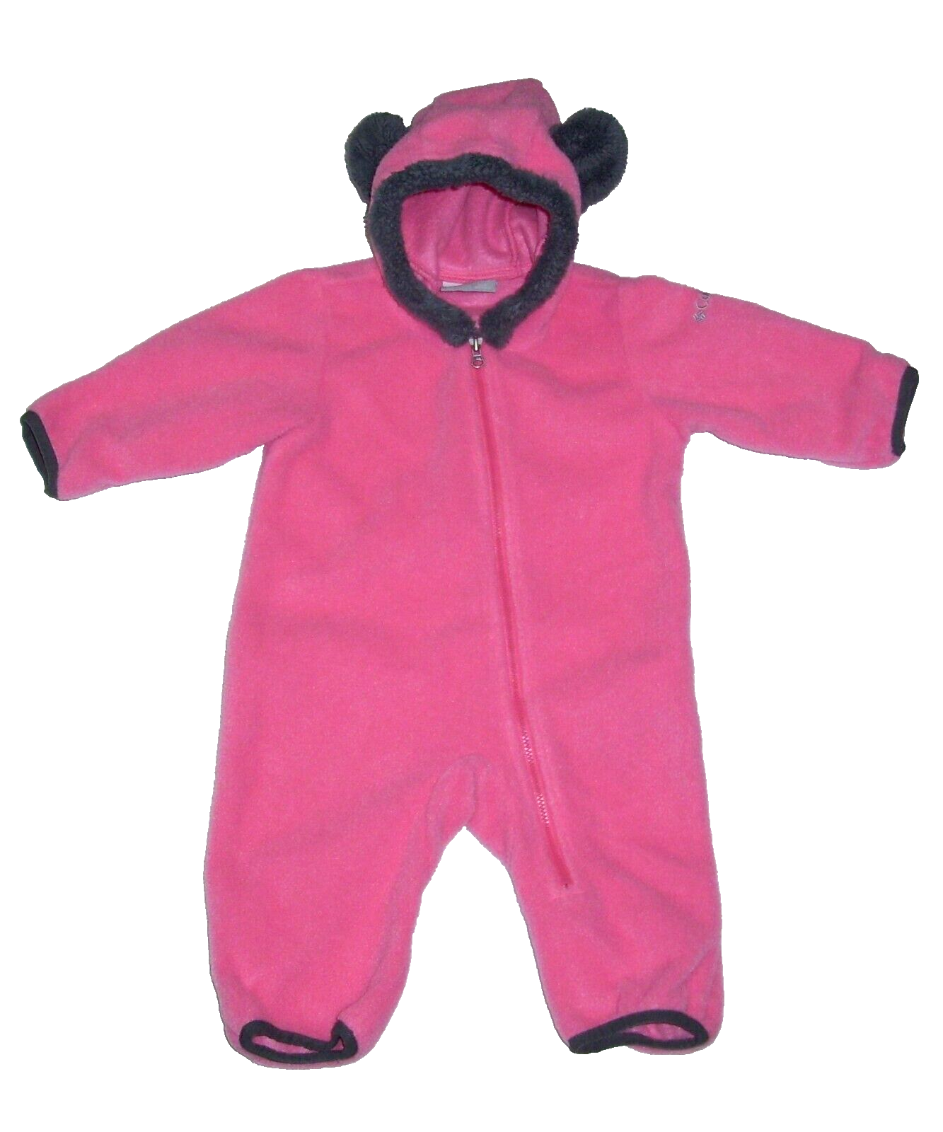 Columbia Baby Girl 36 Month Winter Bunting Fleece Snowsuit 1 Piece