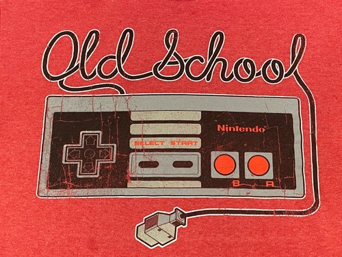 NINTENDO Old School T-Shirt MEN'S MEDIUM M NES Classic Gamer Retro Vintage 80s Herren - Bild 2 von 11