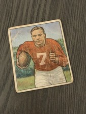 1950 Bowman #21 Elmer BUD ANGSMAN Chicago Cardinals Football Card (Read)