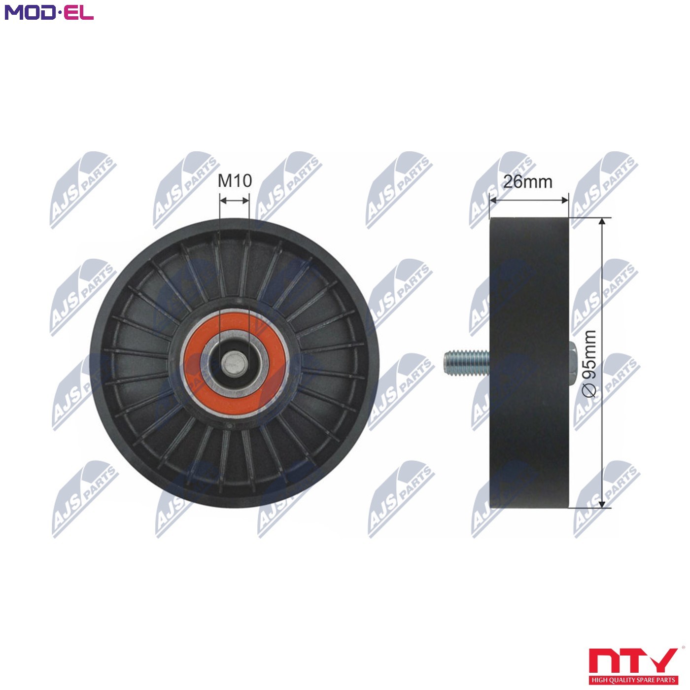 DEFLECTIONGUIDE PULLEY VRIBBED BELT RRK-KA-301 FOR HYUNDAI ACCENT/IV ix35 i40 - Image 8