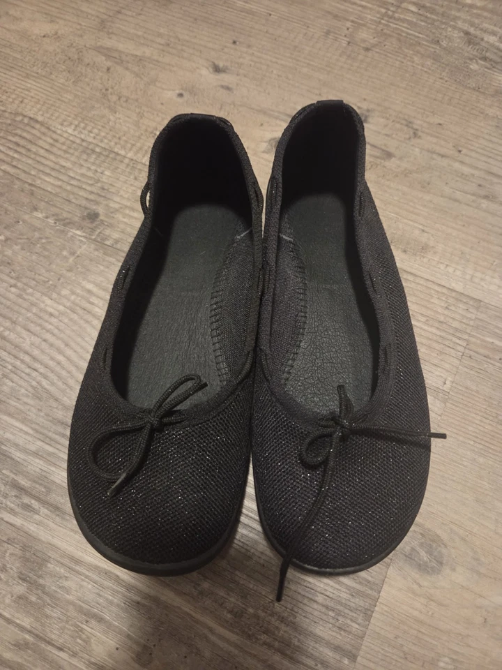 Leguano Damen Ballerinas Slip-On Stoff mit Schleife Schwarz EU 36 rund - Bild 3 von 3