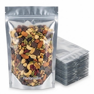 5x8 Mylar Bags for Food Storage 100 Pack, Resealable Stand Up Pouch Bags, Hea...