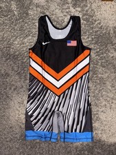 Black Oklahoma State Wrestling Singlet Adult Small