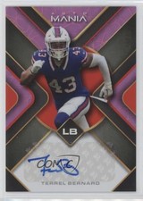 2023 Wild Card Mania Pro-Look Lavender Rainbow 15/25 Terrel Bernard Auto v8v