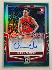 Ulrich Chomche 2024-25 Donruss Optic /49 Green Prizm Signature Series RC Auto