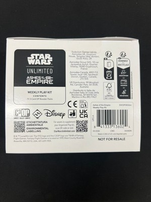 Star Wars Unlimited Ashes of the Empire Weekly play kit