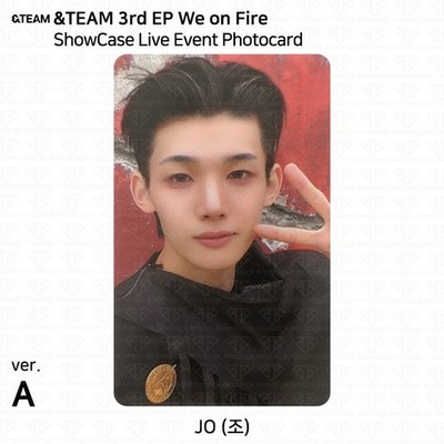 &TEAM 3rd EP Album We on Fire ShowCaseLive Event Photocard
